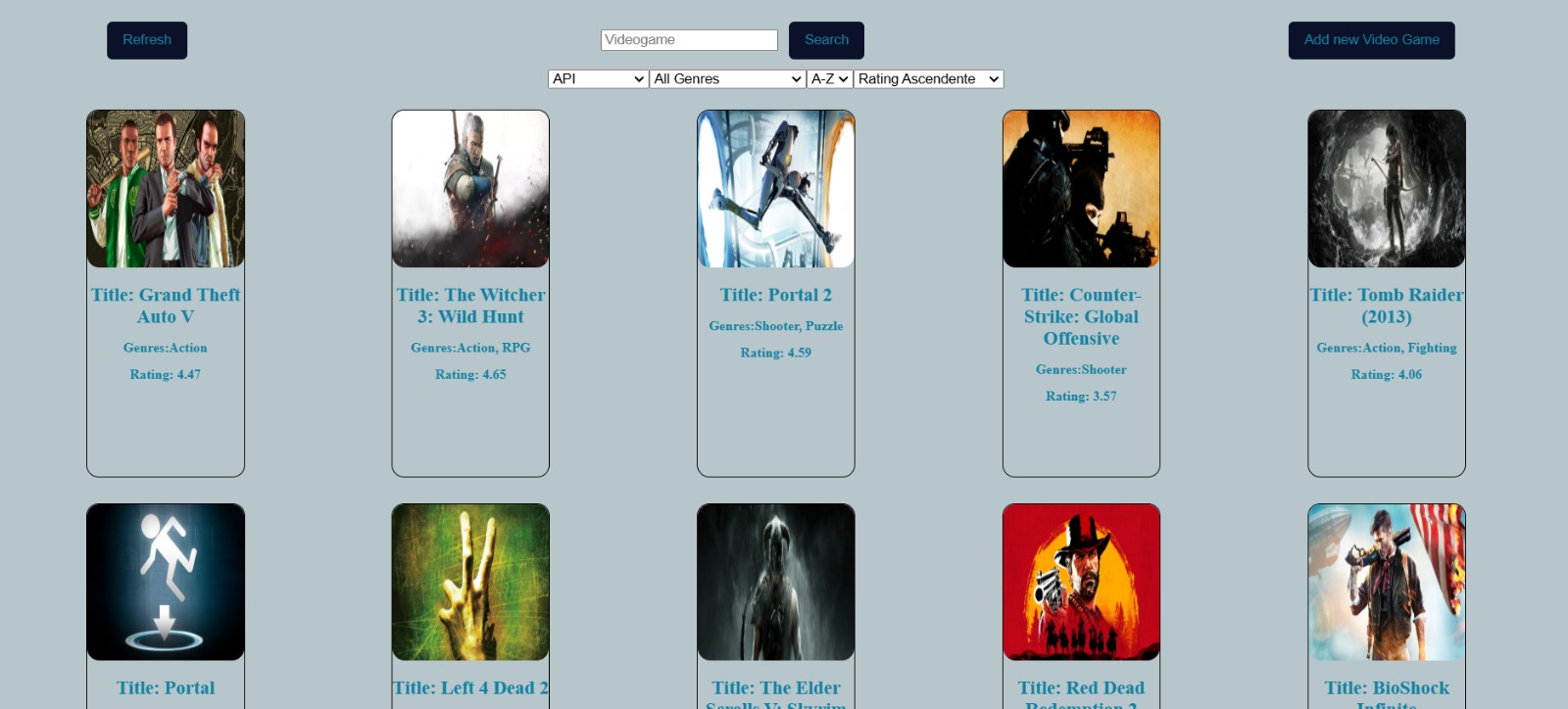 VideoGames API